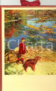 Oggetto da collezione cartaceo 1955 ca ITALIA MODERNARIATO Calendario perpetuo con cacciatore 23x33 2 1