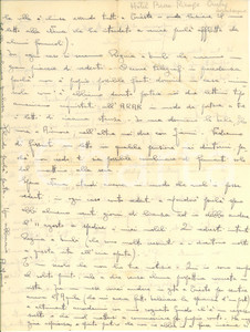 Autografo originale 1947 PIETRASANTA Comandante Antonio CORDERO DI MONTEZEMOLO in vacanza AUTOGRAFO 1