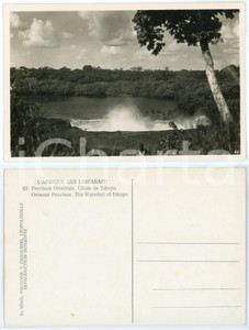 Cartolina originale da collezione 1930 ca C. ZAGOURSKI «L Afrique qui disparaît» Chute de TCHOPO Postcard 83 1