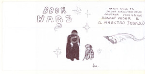 2007 BRESCIA Artista Aurelio FORNASARI - Don Luigi FOSSATI *Disegno su busta (4) Disegno originale, realizzato dall'artista bresciano Aurelio Fornasari sul retro di una busta della Fondazione Civiltà Bresciana, con firma autografa.Si tratta di una interpretazione personale e curiosa della figura del noto sacerdote bresciano don Luigi Fossati. GOOD/buono  Formato: 23x11 cm originale e autentica 1