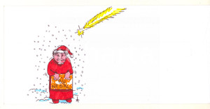 2007 BRESCIA Artista Aurelio FORNASARI - Don Luigi FOSSATI *Disegno su busta (8) Disegno originale, realizzato e colorato dall'artista bresciano Aurelio Fornasari sul retro di una busta della Fondazione Civiltà Bresciana, con firma autografa.Si tratta di una interpretazione personale e curiosa della figura del noto sacerdote bresciano don Luigi Fossati. GOOD/buono  Formato: 23x11 cm originale e autentica 1