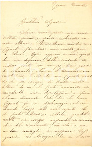 Autografo originale 1850 ca TORINO Lettera contessa Adele DI ROVASENDA ARBORIO MELLA AUTOGRAFO 1