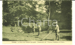 Cartolina originale da collezione 1917 CALUSO TO Palazzo SPURGASSI Plotone Presidiario di Cura Cartolina 2 1