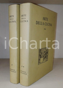 Libro, pubblicazione d epoca 1966 Emilio FACCIOLI Arte della cucina  Edizioni IL POLIFILO 2 Volumi 1