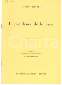 Libro, pubblicazione d epoca 1955 URBANISTICA  Vincenzo COLUMBO Il problema delle aree 3 1