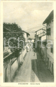 Cartolina originale da collezione 1940 ca STRAMBINO TO Veduta Corso Italia ANIMATA Cartolina 2 1