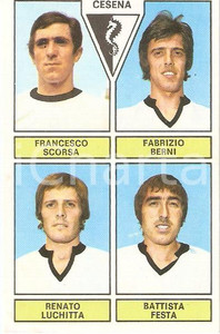 Oggetto da collezione cartaceo PANINI CALCIATORI 1971  1972 Figurina CESENA Scorsa Berni Luchitta Festa 1 1