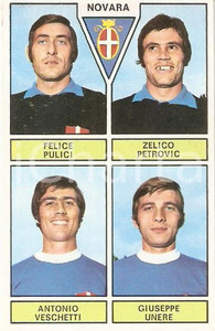 Oggetto da collezione cartaceo PANINI CALCIATORI 1971  1972 Figurina NOVARA Pulici Petrovic Veschetti Unere 1 1