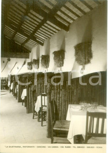Cartolina originale da collezione 1965 ca ROMA Ristorante LA GIUSTINIANA Dancing Vini BOLLA Cartolina 4 1