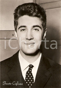 Cartolina originale da collezione 1960 ca MUSICA Il cantante Fausto CIGLIANO Ritratto fotografico *Cartolina 3 1