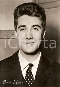 Cartolina originale da collezione 1960 ca MUSICA Il cantante Fausto CIGLIANO Ritratto fotografico *Cartolina 4 1