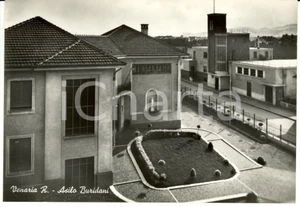 Cartolina originale da collezione 1950 ca VENARIA REALE Veduta ASILO BURIDANI Credereobbedirecombattere 2 1