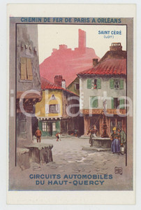 1910 ca CHEMIN DE FER DE PARIS À ORLÉANS - LOT Saint Céré HAUT-QUERCY Postcard 2  Cartolina d'epoca, non viaggiata.  GOOD/buono  FORMATO: 9x14 cm originale e autentica 1