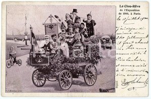 1900 SATIRE Le Clou-Rêve de l'Exposition Ã  Paris *Ill. T. BIANCO Carte postale Cartolina postale d'epoca, viaggiata.CONDIZIONI: FAIRFORMATO: FP     originale e autentica 1