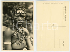 1930 C. ZAGOURSKI «L'Afrique qui disparaît» Danseuse de YAKOMA - Postcard n. 40  Fotocartolina postale d'epoca, appartenente alla serie «L'Afrique qui disparaît» del fotografo Casimir Zagourski (Léopoldville).N° 40, non viaggiata.  GOOD/buono  FORMATO: 9x14 cm originale e autentica 1