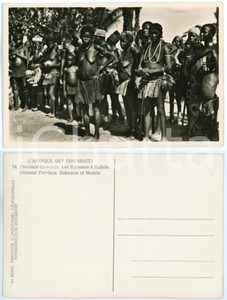 Cartolina originale da collezione 1930 ca C. ZAGOURSKI «L Afrique qui disparaît»  Bakumus à Madula Postcard n.74 1