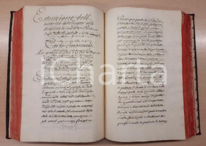 Manoscritto, lettera originale 1790 ca ANONIMO PIEMONTE Testi di diritto e raccolta leggi  Volume manoscritto 1