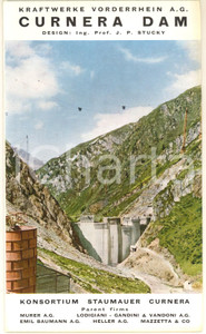 Materiale pubblicitario d’epoca 1965 SWITZERLAND CURNERA DAM  Brochure KRAFTWERKE VORDERRHEIN 1