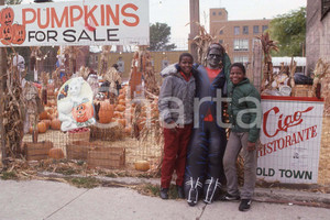 Fotografia d epoca originale 1980 LEE BALTERMAN Halloween in a suburb of CHICAGO 35mm vintage slide 1