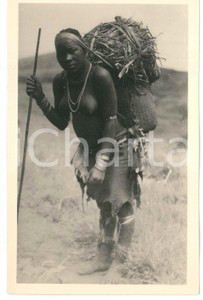 Cartolina originale da collezione 1930 ca C. ZAGOURSKI «L Afrique qui disparaît» KIVU  Type BUKAWU n°89 1