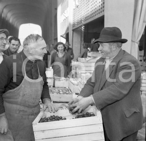 1950 BRESCIA Scene dal mercato ingrosso ortofrutticolo NEGATIVO ORIGINALE 5 Negativo originale in bianco e nero su pellicola.  E' SEVERAMENTE VIETATA LA RIPRODUZIONE.TUTTI I DIRITTI SONO RISERVATI.ICharta mette in vendita, sul negozio eBay e in esclusiva sul sito "icharta" il proprio archivio composto da numerose diapositive e negativi fotografici d'epoca, tutti originali e autentici.Si tratta di uno sguardo inedito sull'attualità, la politica, la vita quotidiana, il gossip e la cultura, che fotografa il cambiamento della nazione (e non solo) tra il 1890 ed il 1990 circa. Un'occasione unica per il mercato del collezionismo, che vede finalmente disponibile un archivio eccezionale per vastità, tematiche e condizioni, in un settore (il negativo fotografico e la diapositiva) di assoluta novità e dalle interessanti prospettive di investimento. CONDIZIONI:FAIR/discretoFORMATO: cm 9 x 6 originale e autentica 1