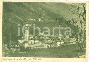 Cartolina originale da collezione 1939 GEROLA ALTA SO Panorama del paese con la chiesa Cartolina postale 2 1
