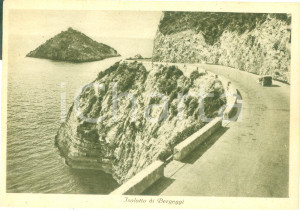 Cartolina originale da collezione 1945 ca BERGEGGI SV Panorama con l Isolotto Cartolina FG NV 3 1