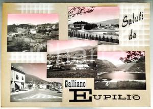 Stampa, bozzetto originale 1960 ca EUPILIO CO Fraz. GALLIANO Vedutine  Bozzetto preparatorio cartolina 1