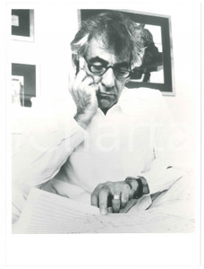 Fotografia d epoca originale 1980 ca MUSICA Leonard BERNSTEIN Ritratto del compositore  Foto 17x24 3 1