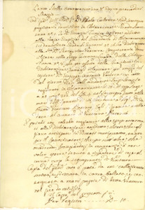 Documento originale, autentico 1821 CHIARAMONTE GULFI Don Paolo CULTRERA chiede anticipo spese patrocinatore 1