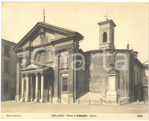 Fotografia d epoca originale 1910 ca MILANO Chiesa di S. Maria Podone  Esterno Fotografia n. 10556 1 1