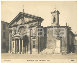 Fotografia d epoca originale 1910 ca MILANO Chiesa di S. Maria Podone  Esterno Fotografia n. 10556 2 1