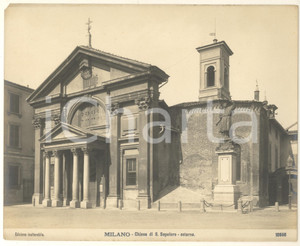 Fotografia d epoca originale 1910 ca MILANO Chiesa di S. Maria Podone  Esterno Fotografia n. 10556 5 1
