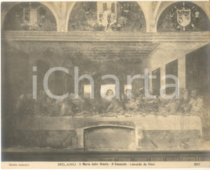 Fotografia d epoca originale 1910 ca MILANO S. Maria delle Grazie  Il Cenacolo  Leonardo da Vinci Foto 2 1