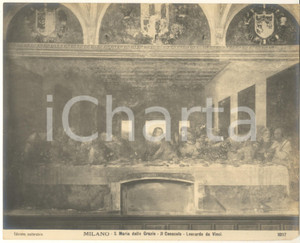 Fotografia d epoca originale 1910 ca MILANO S. Maria delle Grazie  Il Cenacolo  Leonardo da Vinci Foto 5 1