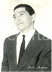 Cartolina originale da collezione 1960 ca MUSICA Nicola ARIGLIANO Ritratto fotografico Cartolina FG NV 1