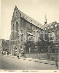 Fotografia d epoca originale 1904 LUBECK GERMANY Katharinenkirche Foto ANIMATA n. 2366 1 1