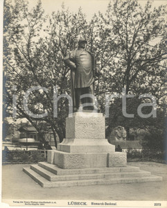 Fotografia d epoca originale 1904 LUBECK GERMANY Bismarck  Denkmal  Monumento Foto n. 2372 6 1