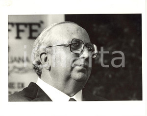 Fotografia d epoca originale 1985 ca ITALIA POLITICA  PRI Ritratto di Giovanni SPADOLINI Foto 25x20 cm 1