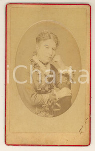 Fotografia d epoca originale 1880 ca COMO Natalina PUCCI della Bettola vicino a SARZANA Foto NESSI CDV 1