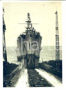 Fotografia d epoca originale 1932 SESTRI PONENTE GE R.N. BOLZANO scende in mare Fotografia 1 1