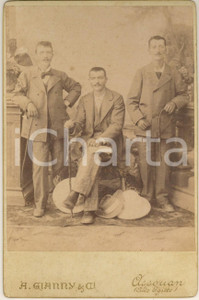 Fotografia d epoca originale 1900 ca ASSUAN EGITTO Famiglia GALLO  Ritratto Foto Achille GIANNY 1