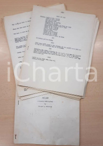Manoscritto, lettera originale 1955 ca TEATRO George L. WILLIAMS Mad Dogs  A Comedy with Lyrics INEDITO 1
