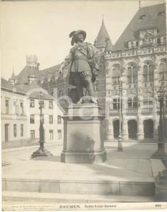 Fotografia d epoca originale 1904 BREMEN GERMANY Gustav Adolph  Denkmal Fotografia n. 1860 5 1