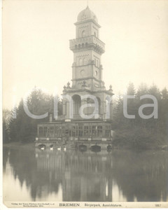 Fotografia d epoca originale 1904 BREMEN GERMANY Bürgerpark, Aussichtsturm Fotografia n. 1867 8 1