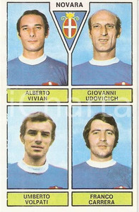 Oggetto da collezione cartaceo PANINI CALCIATORI 1971 - 1972 Figurina NOVARA Vivian Udovicich Volpati Carrera 1
