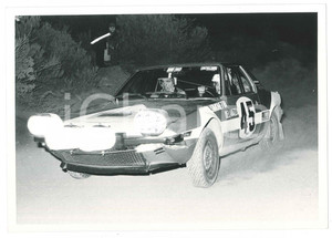 Fotografia d epoca originale 1973 RALLY VALLI IMPERIESI Fiat X1/9 n. 45  Simonetta e Del Mazza Foto 18x12 1