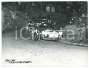 Fotografia d epoca originale 1973 RALLY VALLI IMPERIESI Fiat X1/9 n. 45 Simonetta e Del Mazza Foto 24x18 3 1