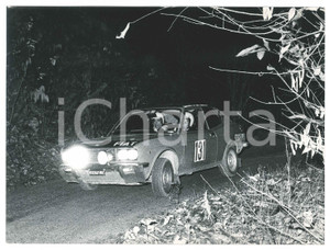 Fotografia d epoca originale 1972 RALLY 333 MINUTI Fiat 128 Coupé Simonetta DEL MAZZA Sergio CARDARELLI 2 1