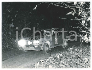 Fotografia d epoca originale 1972 RALLY 333 MINUTI Fiat 128 Coupé Simonetta DEL MAZZA Sergio CARDARELLI 1 1